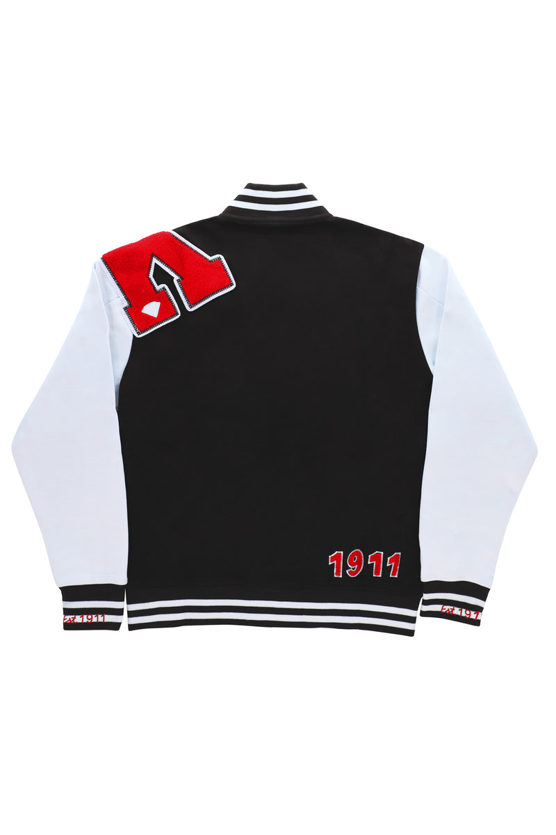 Kappa Black & White Cotton Varsity Jacket 2.0