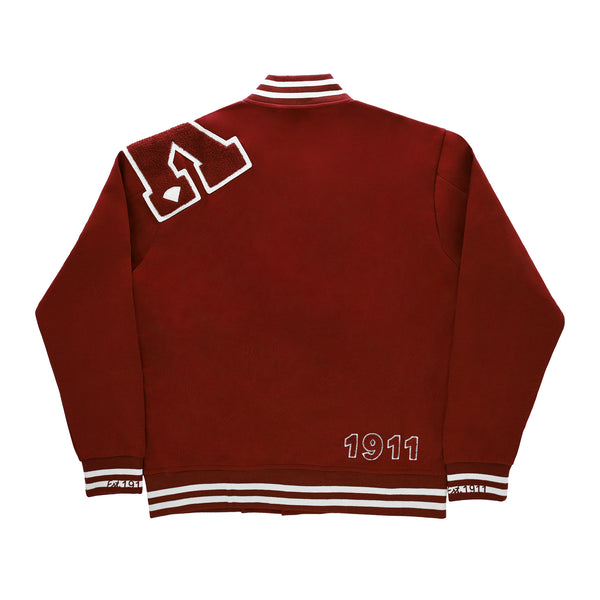 Kappa All Crimson Cotton Varsity Jacket 2.0