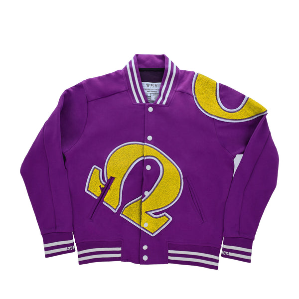 Omega All Purple Cotton Varsity Jacket 2.0