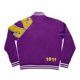 Omega All Purple Cotton Varsity Jacket 2.0