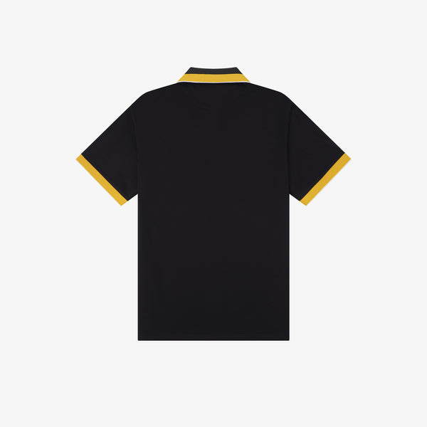 Alpha Yellow Rose Black Polo