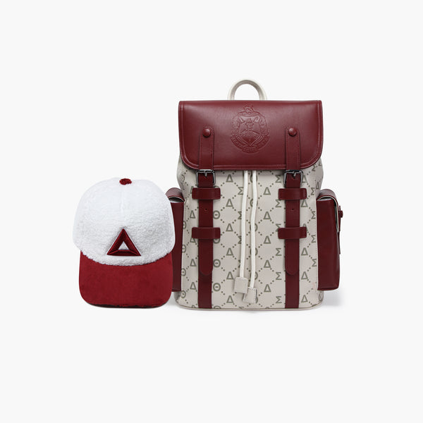 Delta Hitch Backpack (ΔΣΘ) w/ Sherpa Hat Bundle (PRE-ORDER)
