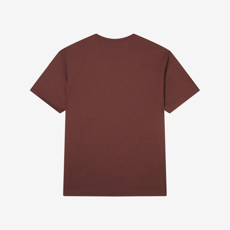 Iota Premium Brown Double Chenille Patch T-Shirt
