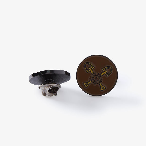 Iota Shovel Cufflinks & Lapel Pin Set