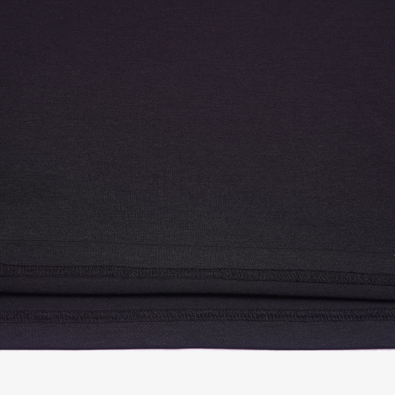 Stylish Double Patch Black Tee