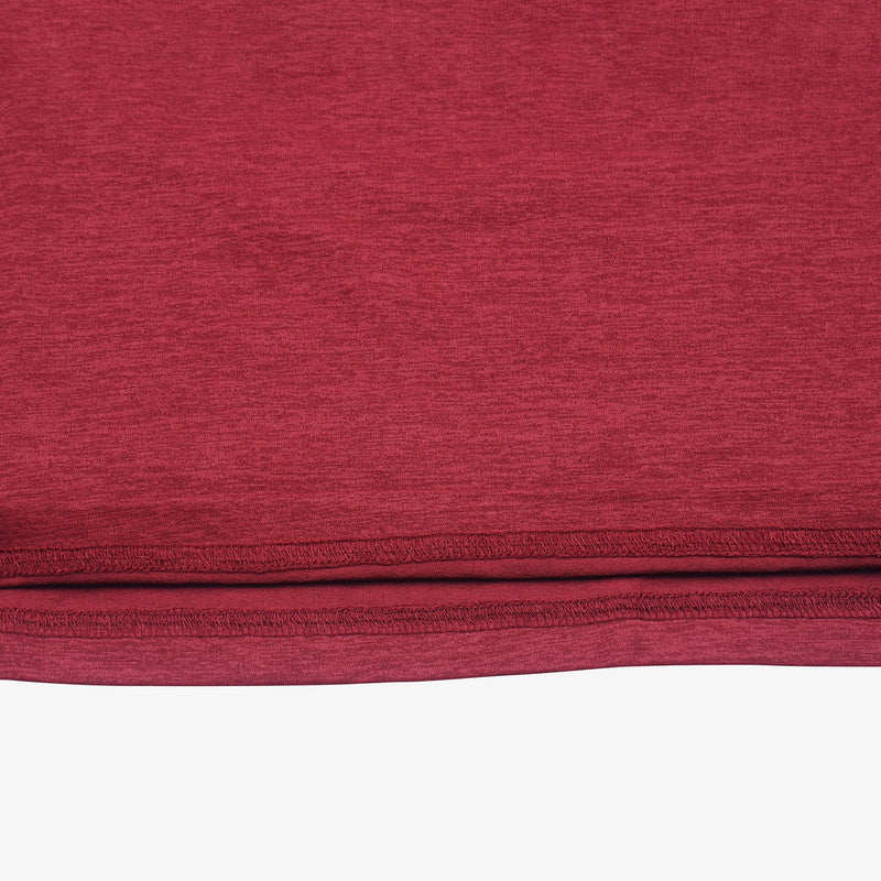 Stylish Crimson Cotton Chenille T-Shirt