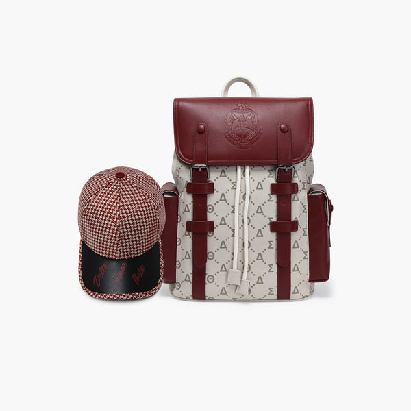 Delta Hitch Backpack (ΔΣΘ) w/ Houndstooth Hat Bundle (PRE-ORDER)