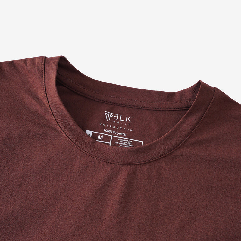 Iota Premium Brown Double Chenille Patch T-Shirt