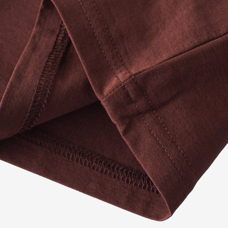Iota Premium Brown Double Chenille Patch T-Shirt