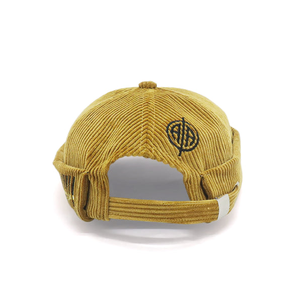 Alpha Gold Brimless Corduroy Hat