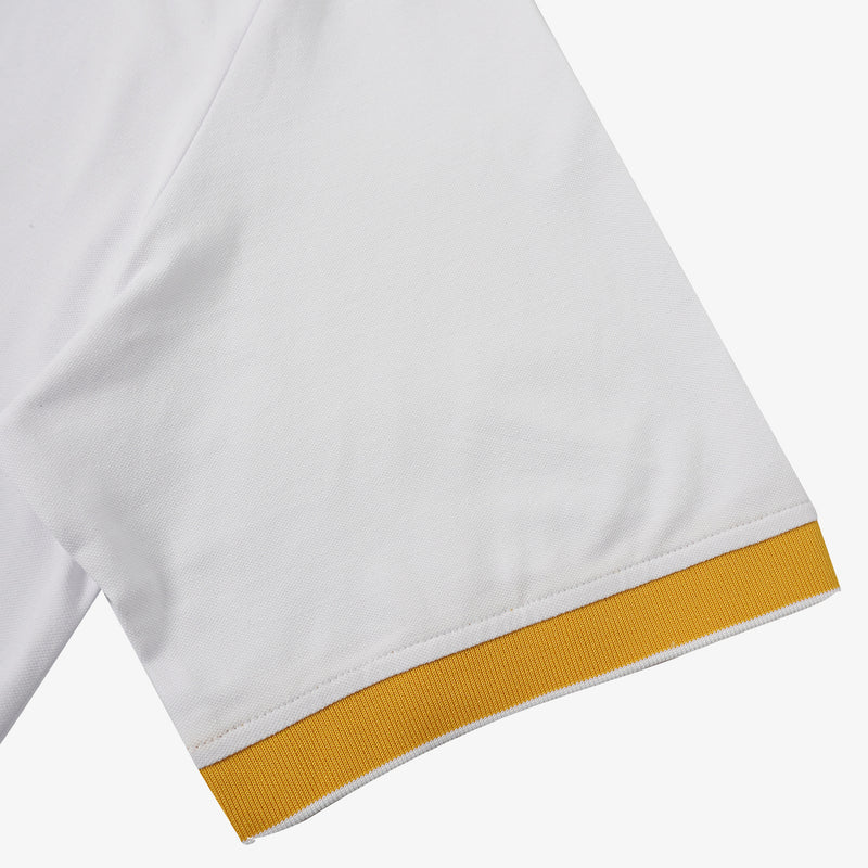 Alpha Yellow Rose White Polo