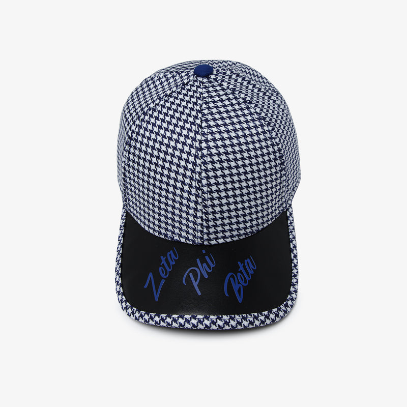 Zeta Houndstooth Cap (Pre-Order)