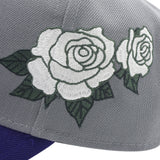 Sigma Grey Crown White Rose SnapBack