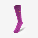 Embroidered Signature Silk Socks