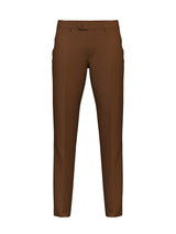 Luxury Brown Wool Suit Pants