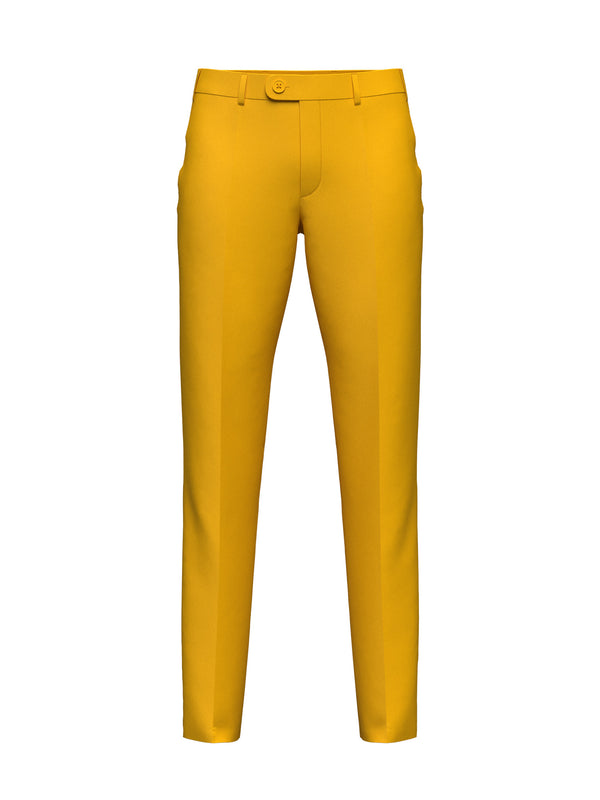 Custom Gold Wool Suit Pants