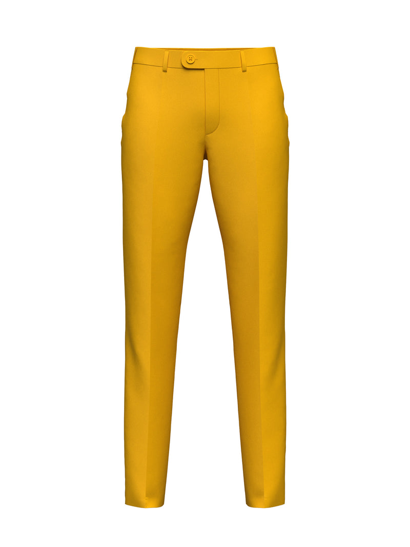 Custom Gold Wool Suit Pants