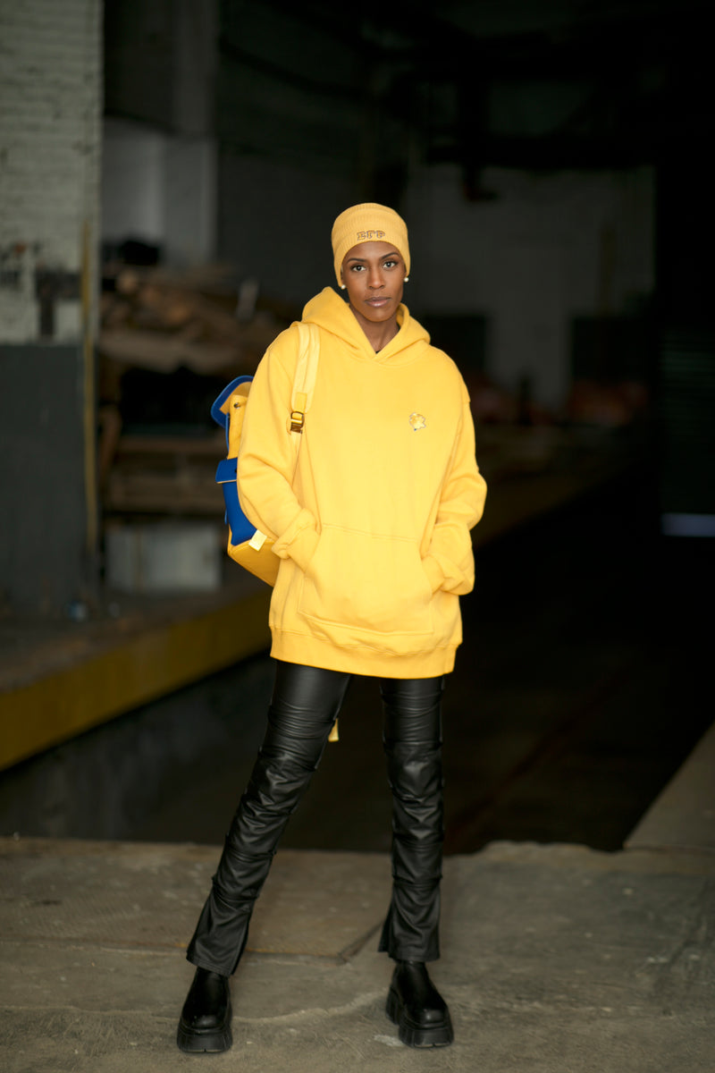 SGRho Satin Line Puff Beanie