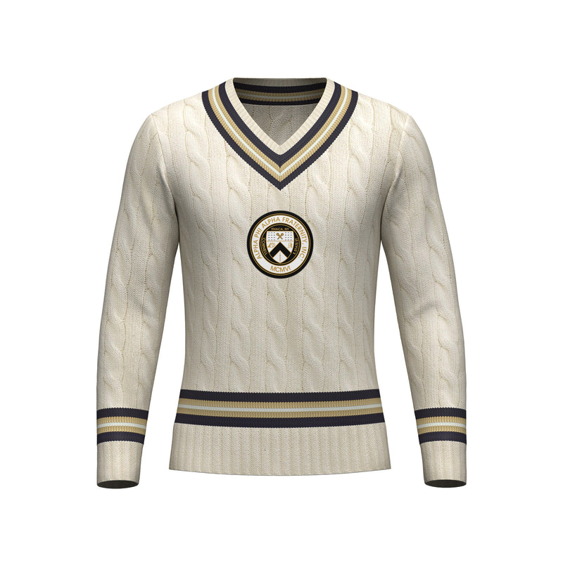 Alpha Iconic Cashmere Cricket Sweater (Pre-Order: Ships in November)