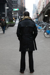 Alpha Black Trench Coat