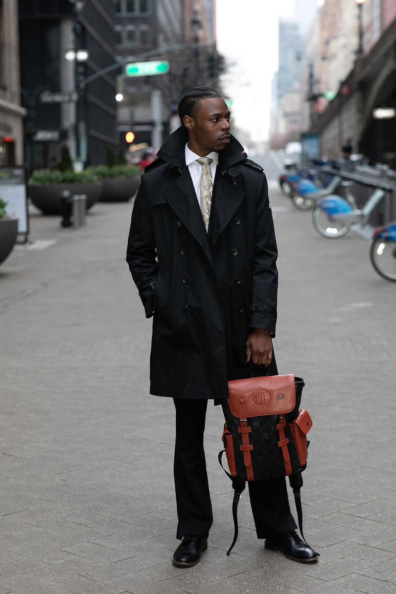 Alpha Hitch Backpack in Exclusive ΑΦΑ Embossed Logo and ICE Monogram