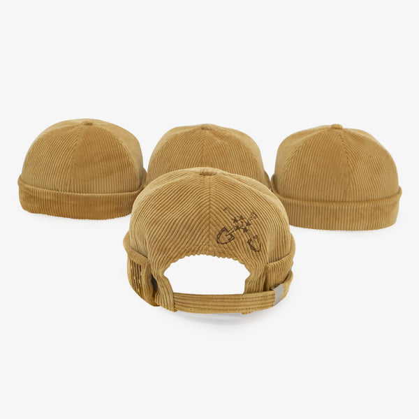 Iota Yellow Brimless Corduroy Hat