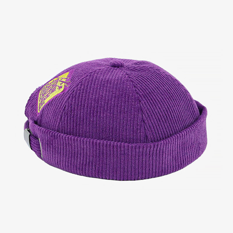 Best Corduroy Hat with Gold Stripes